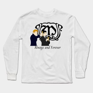 always and forever klaus and elijah mikaelson mikaelsons' symbol crest  the originals Long Sleeve T-Shirt